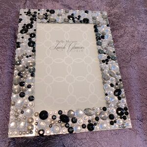 Belle Maison Lavish Glamour 4x6 Embellished Photo Frames (set of 2)